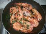 Gamberi al forno alla vernaccia (secondo pesce)